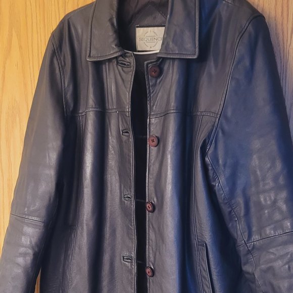 Black leather jacket L - Picture 2 of 12